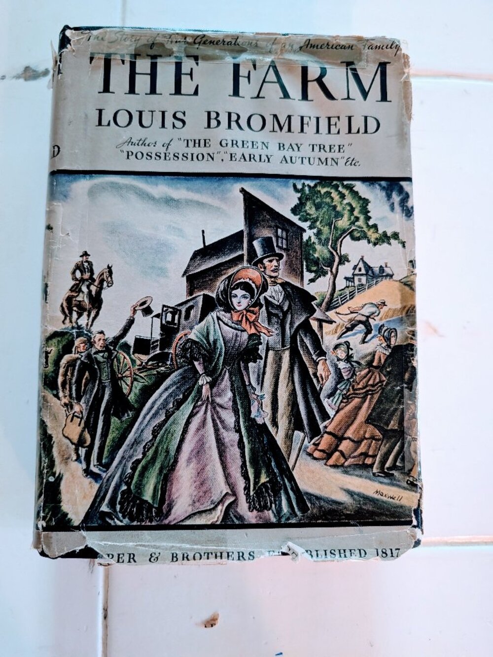 1933 The Farm Louis Bromfield True 1st Edition HC/DJ G-H Code Harper & Brothers